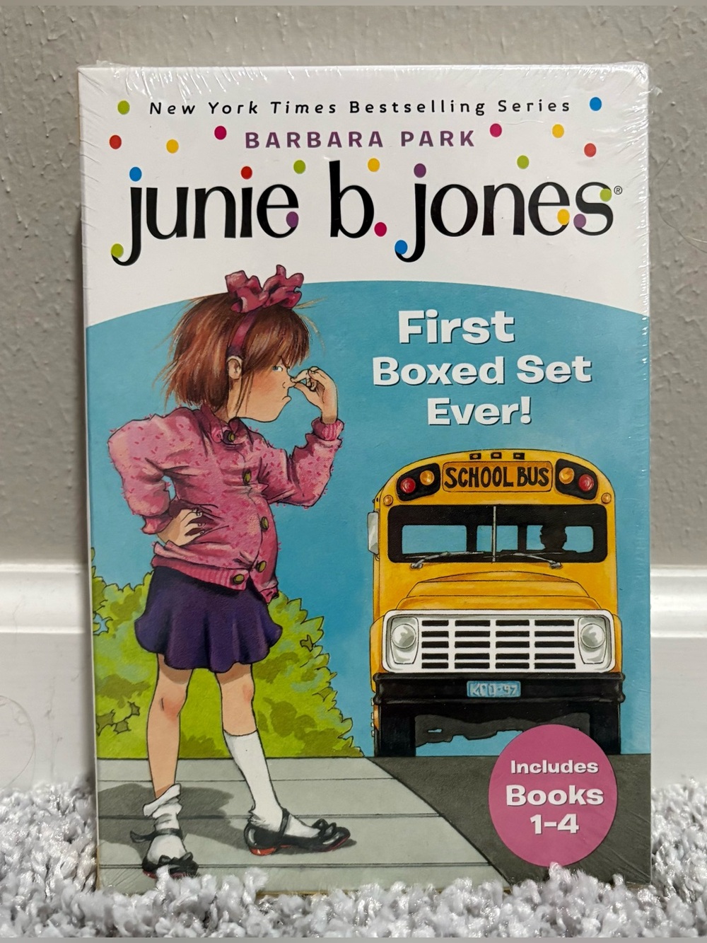 junie b. jones First Boxed Set Ever! includes books 1-4 by Barbara Park